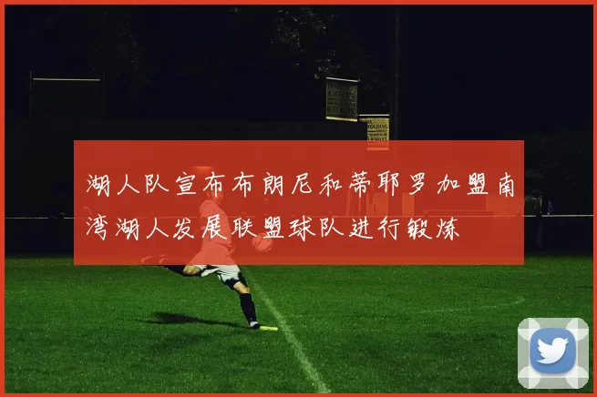 湖人队宣布布朗尼和蒂耶罗加盟南湾湖人发展联盟球队进行锻炼